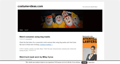 Desktop Screenshot of costume-ideas.com
